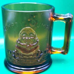Indiana Glass 1970s Nursery Rhyme Mug Tiara Exclusive Humpty Dumpty Pipers Son